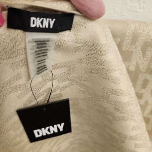 DKNY Gold scarf/ shawl NWT